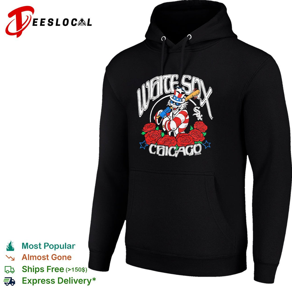 Chicago White Sox x Grateful Dead Uncle Sam roses MLB graphic shirt