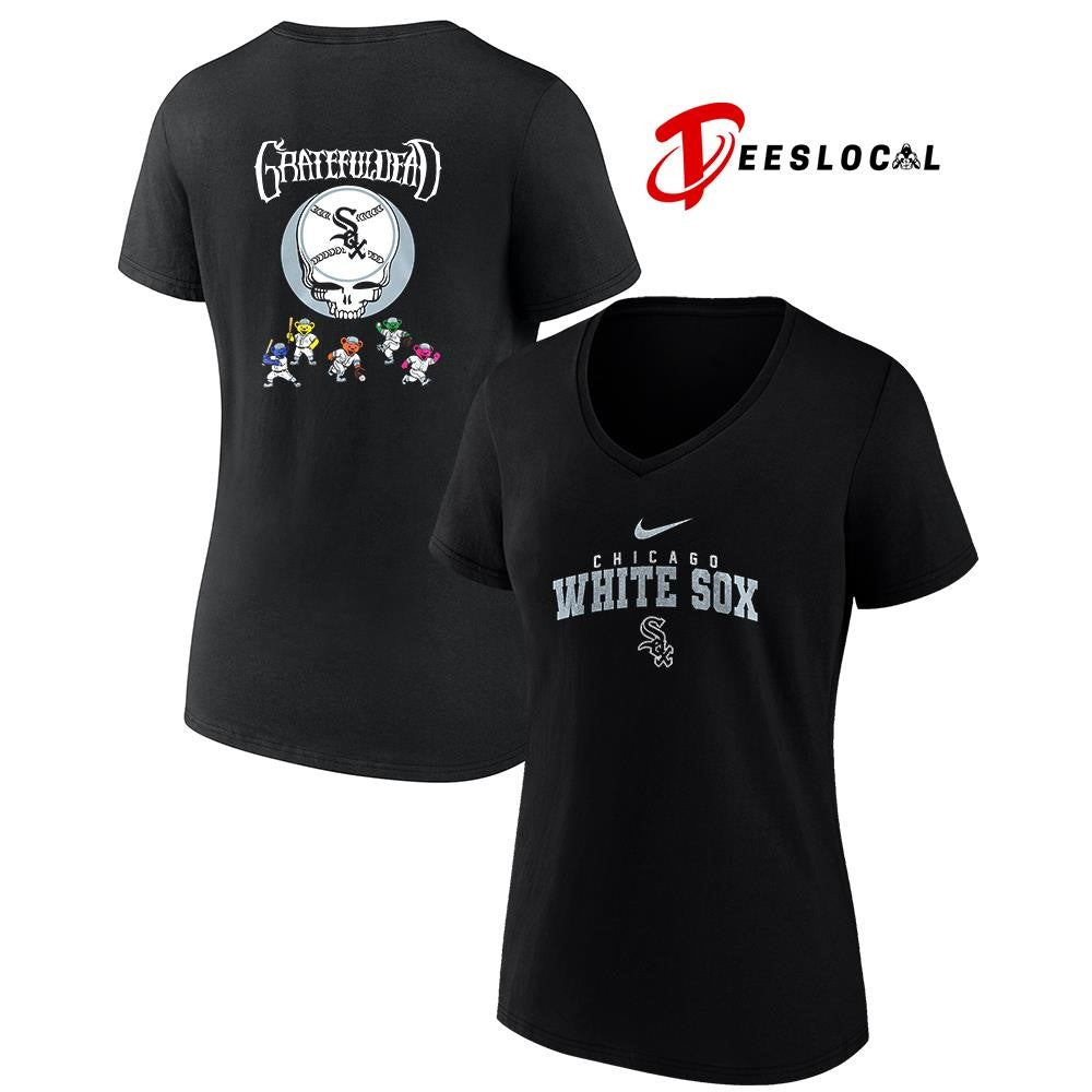 Chicago White Sox x Grateful Dead bear mascot shirt