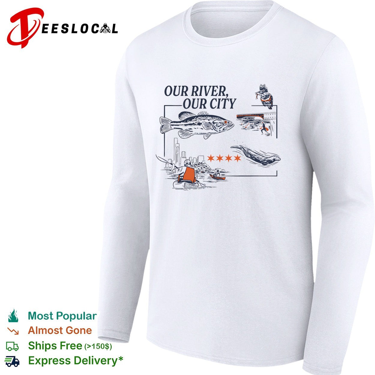 Chicago river wildlife our river our city shirt