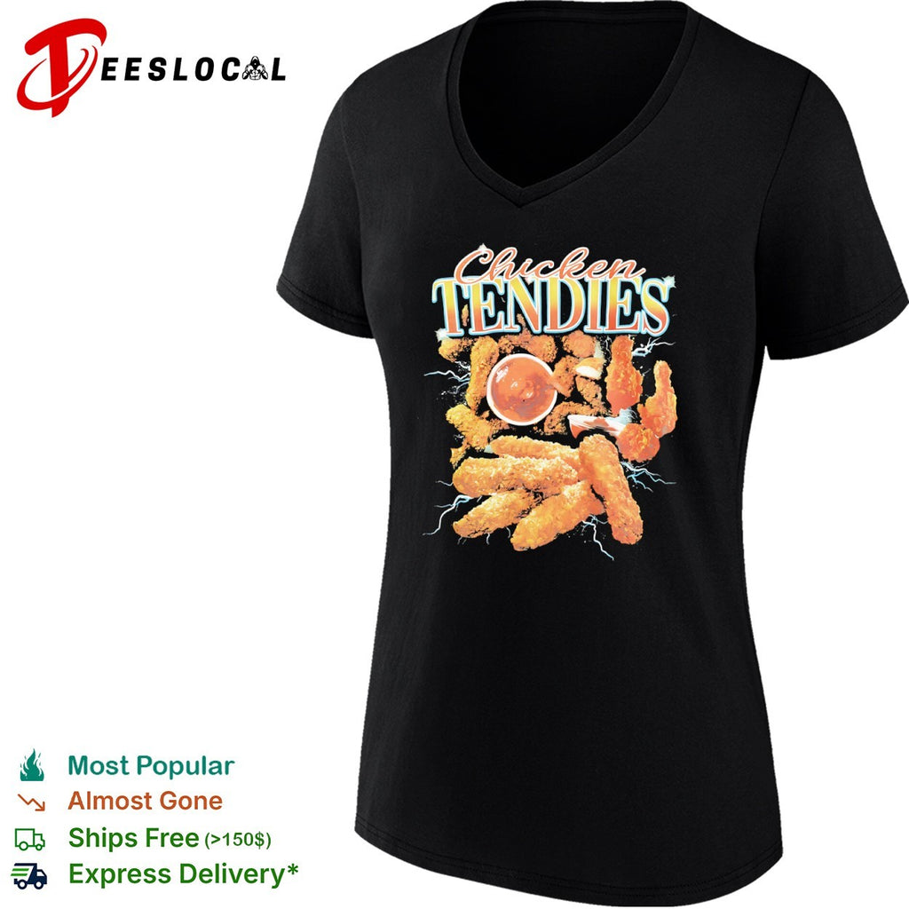 Chicken Tendies fried food snacks theme lightning shirt