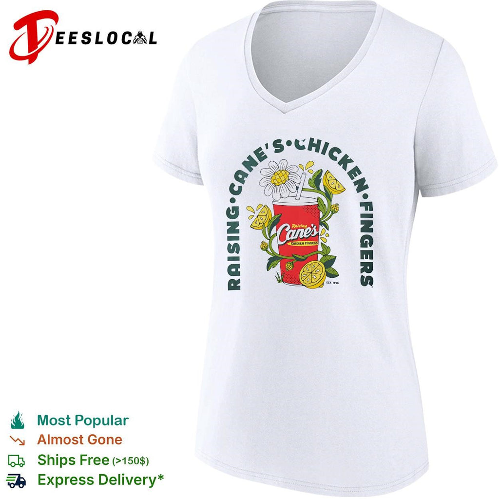 Chicken fingers drink lemon vintage badge shirt