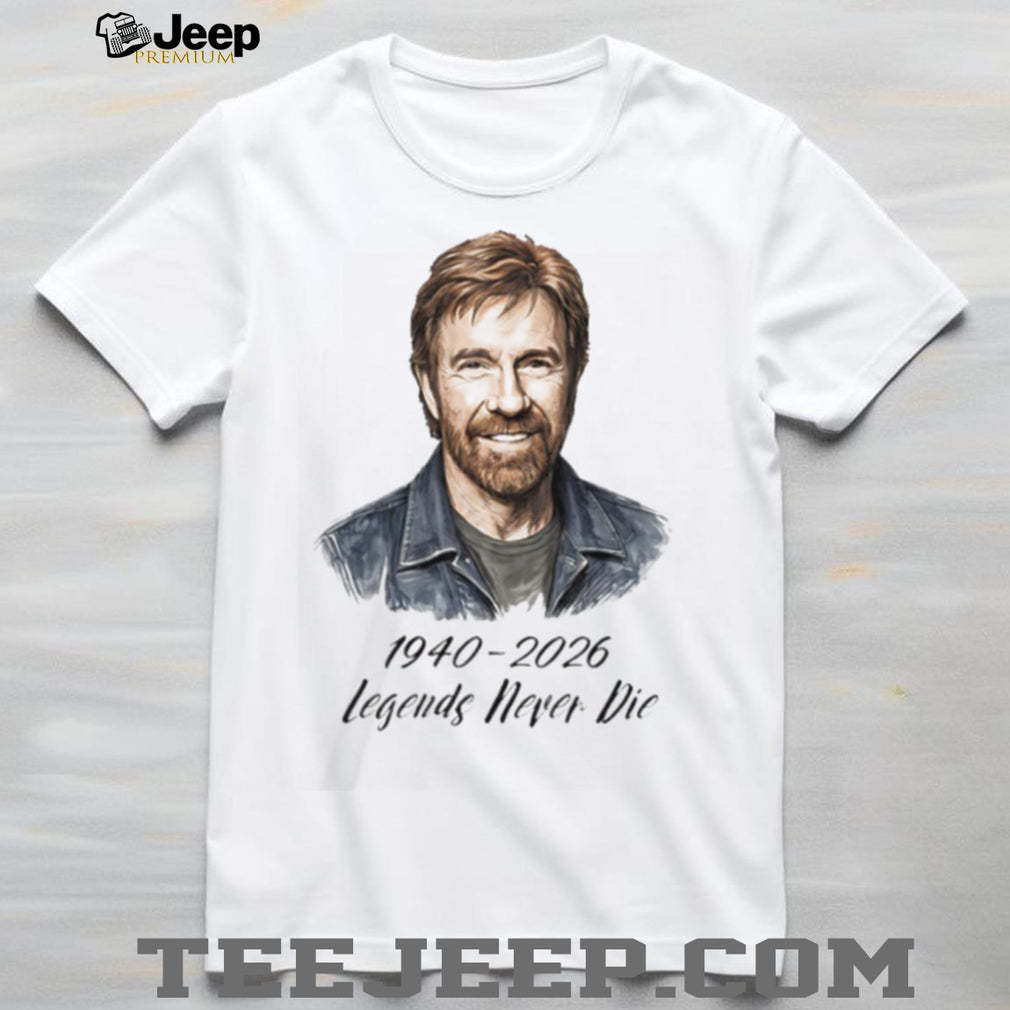 Chuck Norris 1940 2026 Legends Never Die Tribute T Shirt