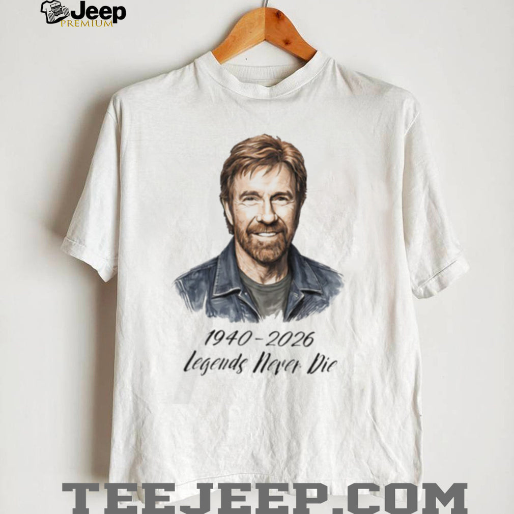 Chuck Norris 1940 2026 Legends Never Die Tribute T Shirt