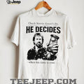 Chuck Norris He Decides When Time Is Over Quote T Shirt