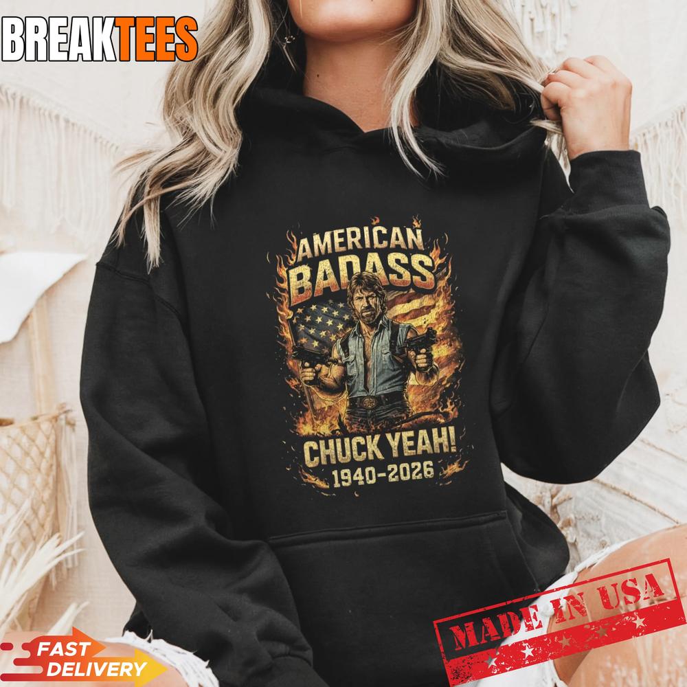 Chuck Yeah American Badass Tribute 1940-2026 Vintage T-Shirt