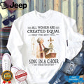 Church Choir Singer Woman In Her Eighties Christian Gospel Worship Music Women Shirt
