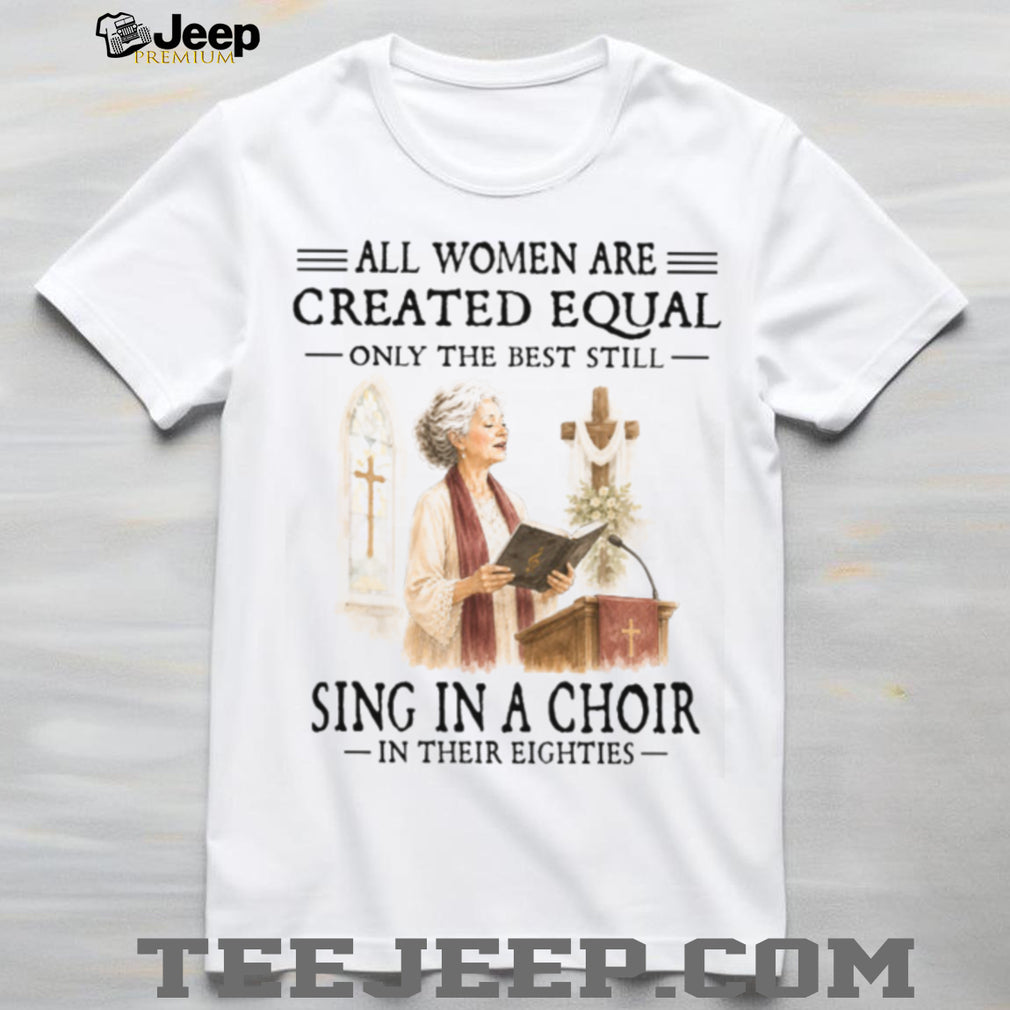 Church Choir Singer Woman In Her Eighties Christian Gospel Worship Music Women Shirt