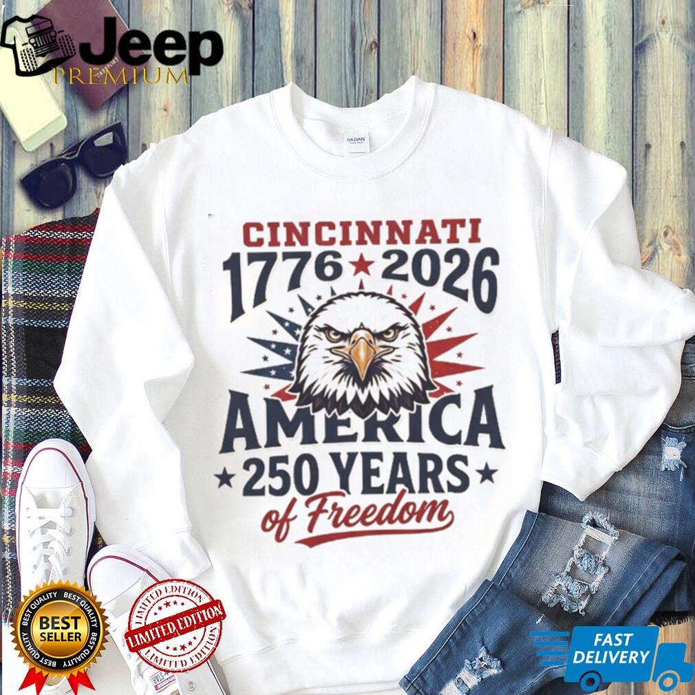 Cincinnati America 250 Years Of Freedom 1776 2026 Eagle Jersey