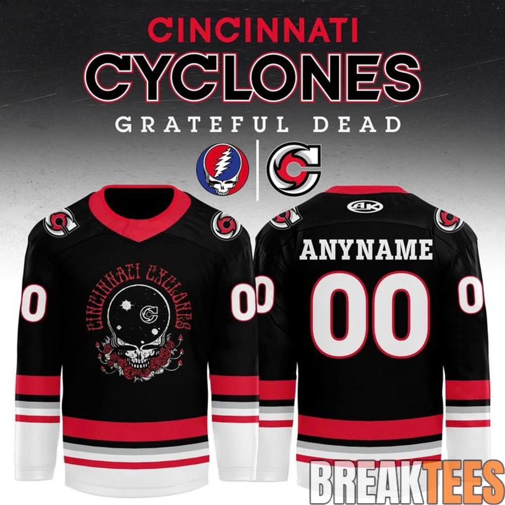 Cincinnati Cyclones x Grateful Dead Night Hockey Jersey