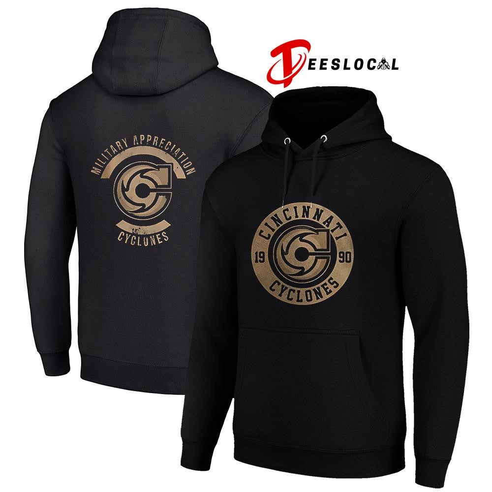 Cincinnati Cyclones x Military Appreciation logo shirt