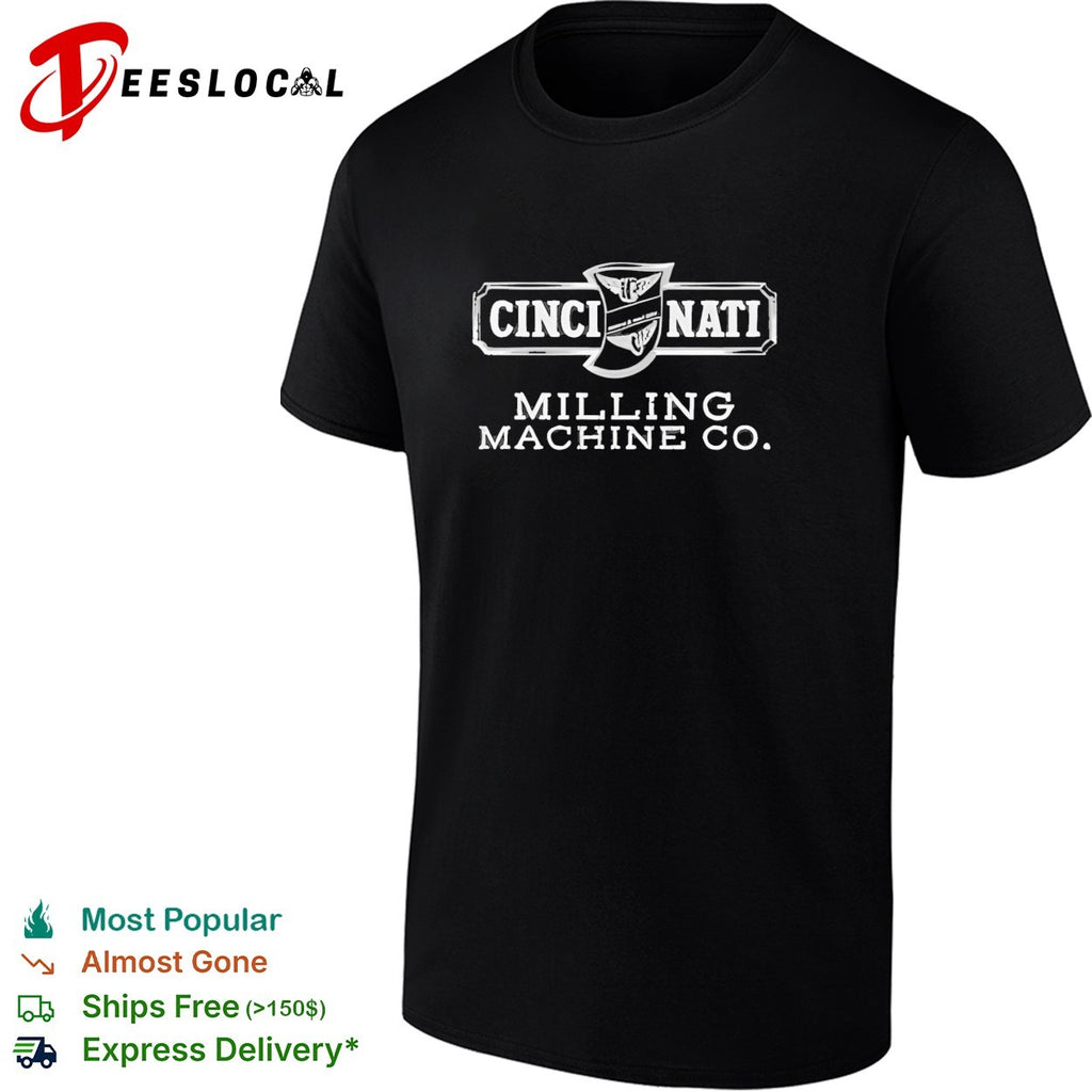 Cincinnati Milling Machine Co vintage industrial badge logo graphic shirt design