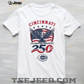 Cincinnati Reds Celebrating America’s 250th Baseball Jersey T Shirt Custom Name