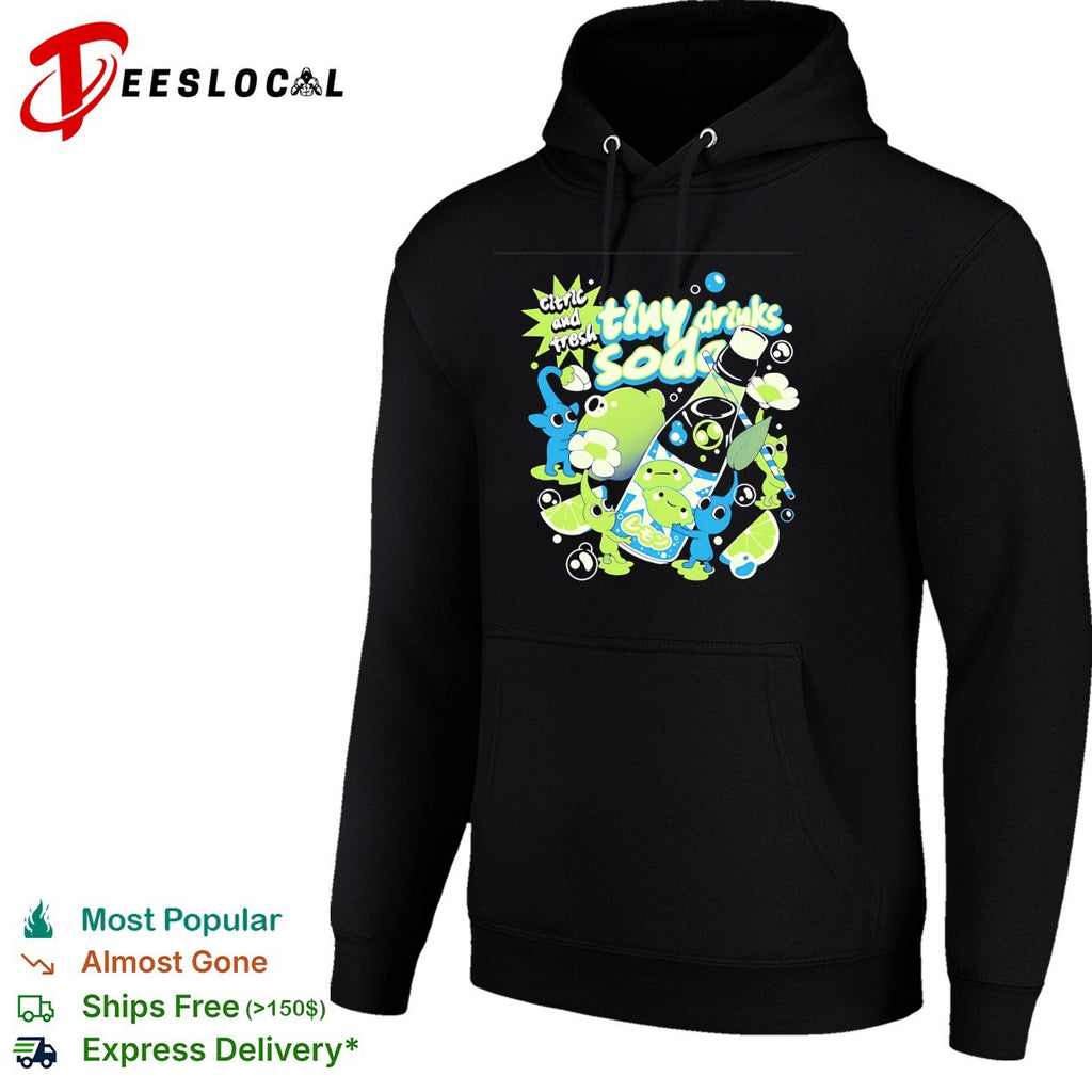 Citric tiny drinks soda frog cartoon cute kawaii shirt