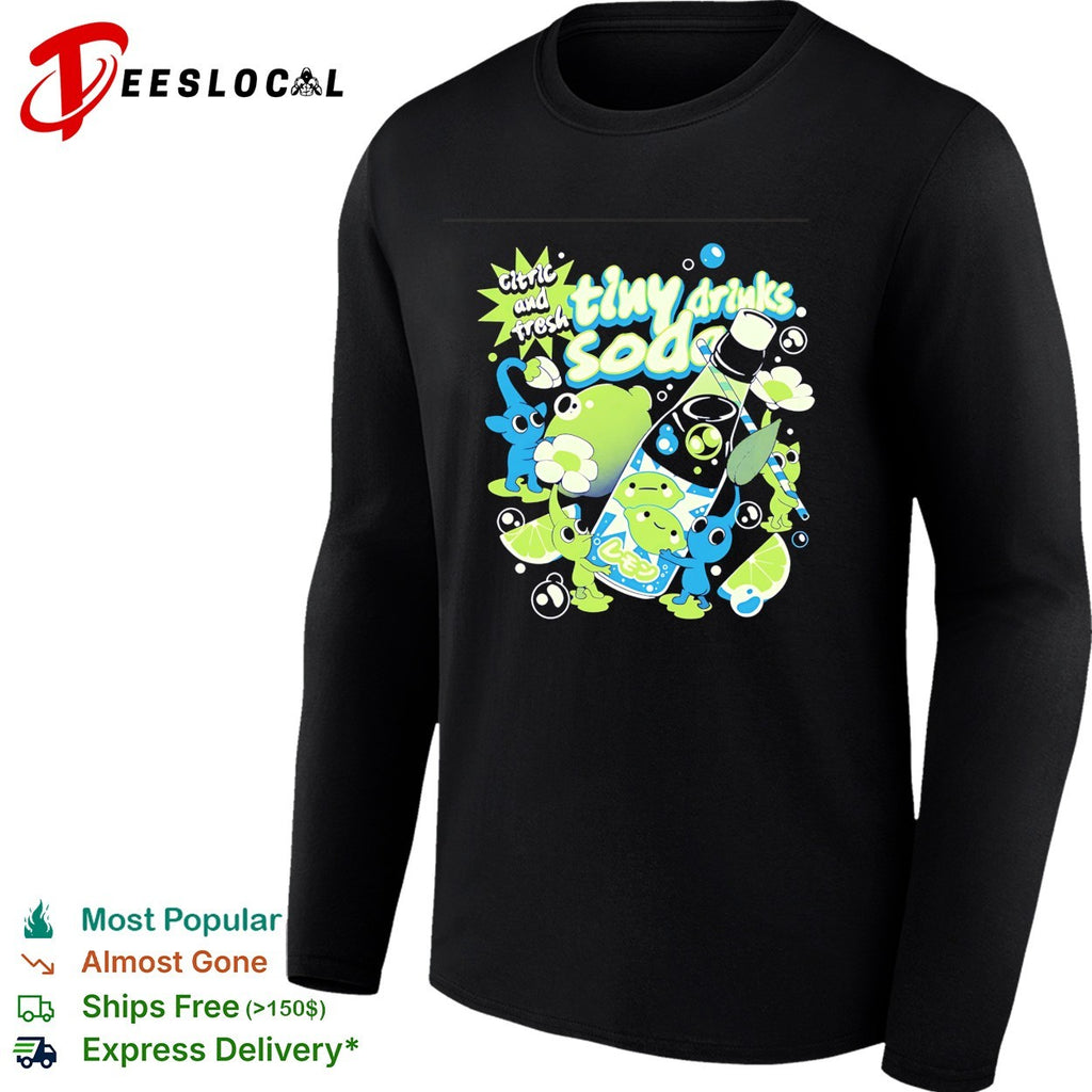 Citric tiny drinks soda frog cartoon cute kawaii shirt