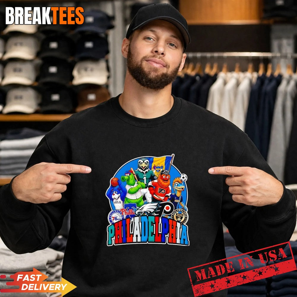 City Series Philadelphia Mascots Graphic T-Shirt