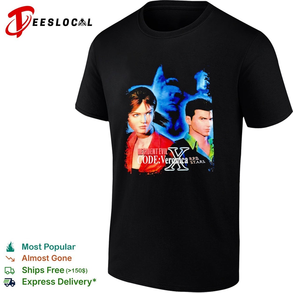 Claire Redfield Chris Redfield Albert Wesker Resident Evil Code Veronica X shirt