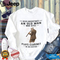 Clarinet Player Old Man Music Lover 60th Birthday Shirt