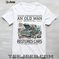 Classic Car Restorer Old Man Mechanic Auto Repair Shirt