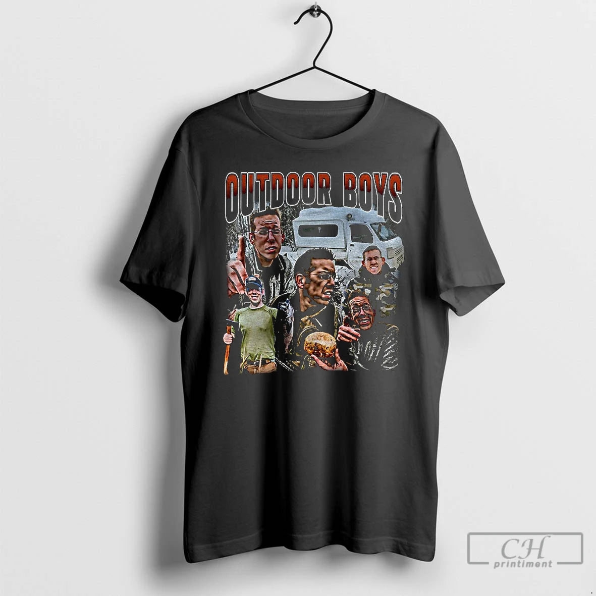 Classic Outdoor Boys Camping Nature Lover Graphic