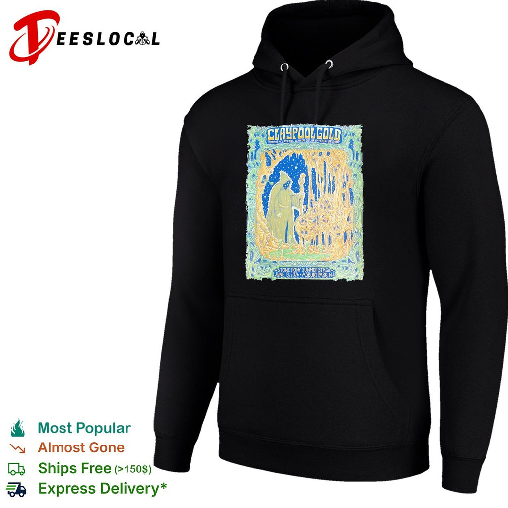Claypool Gold Primus Claypool Lennon Delirium and Frog Brigade Asbury Park 2026 shirt