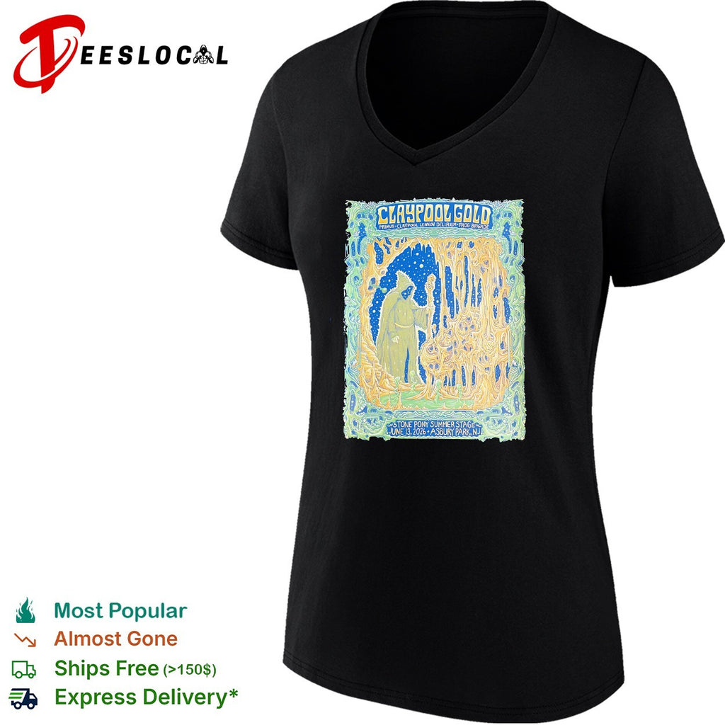 Claypool Gold Primus Claypool Lennon Delirium and Frog Brigade Asbury Park 2026 shirt
