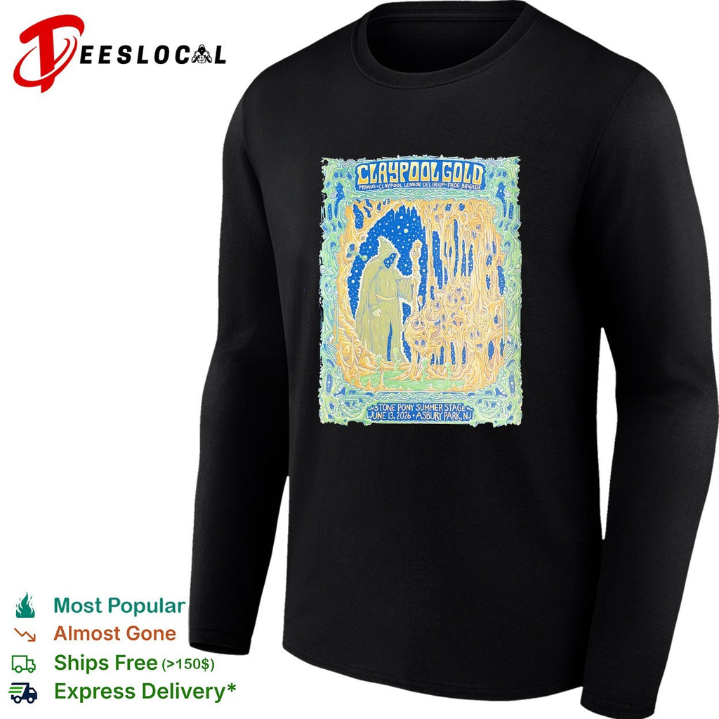Claypool Gold Primus Claypool Lennon Delirium and Frog Brigade Asbury Park 2026 shirt