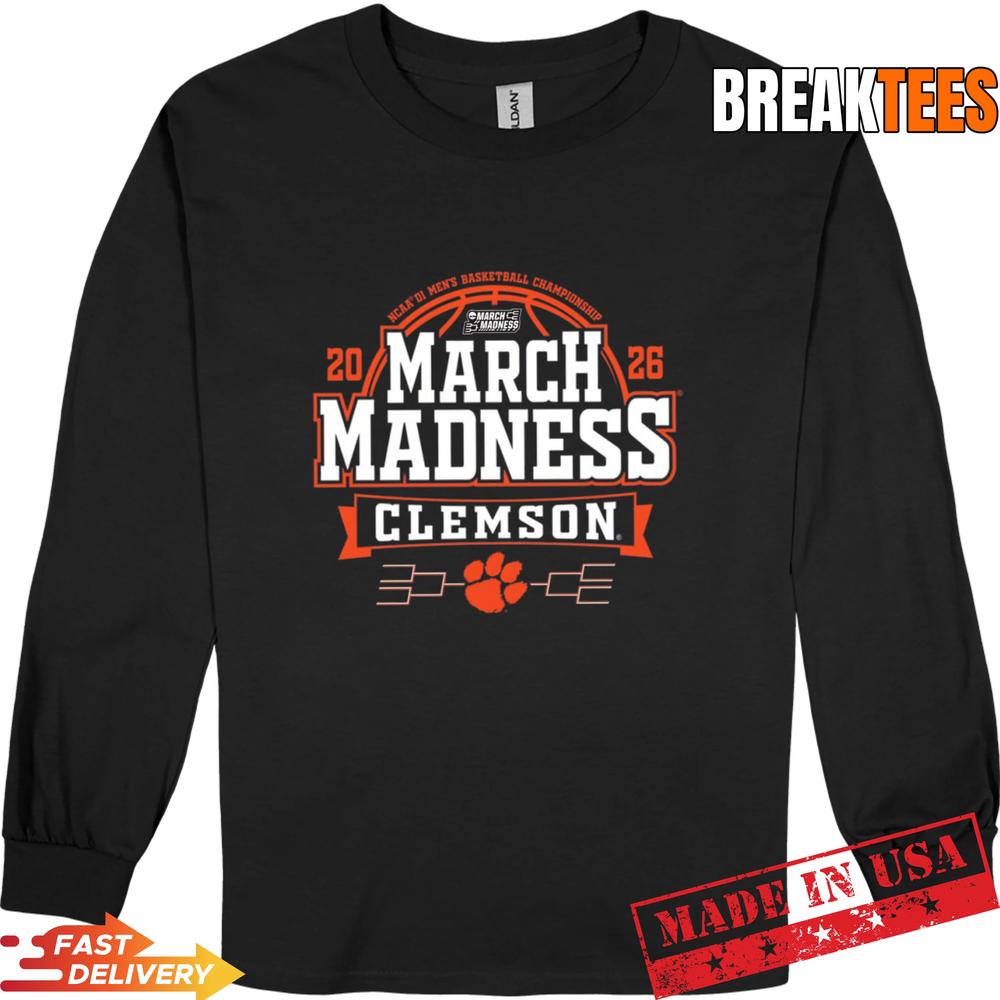 Clemson Tigers March Madness 2026 NCAA Basketball Fan T-Shirt