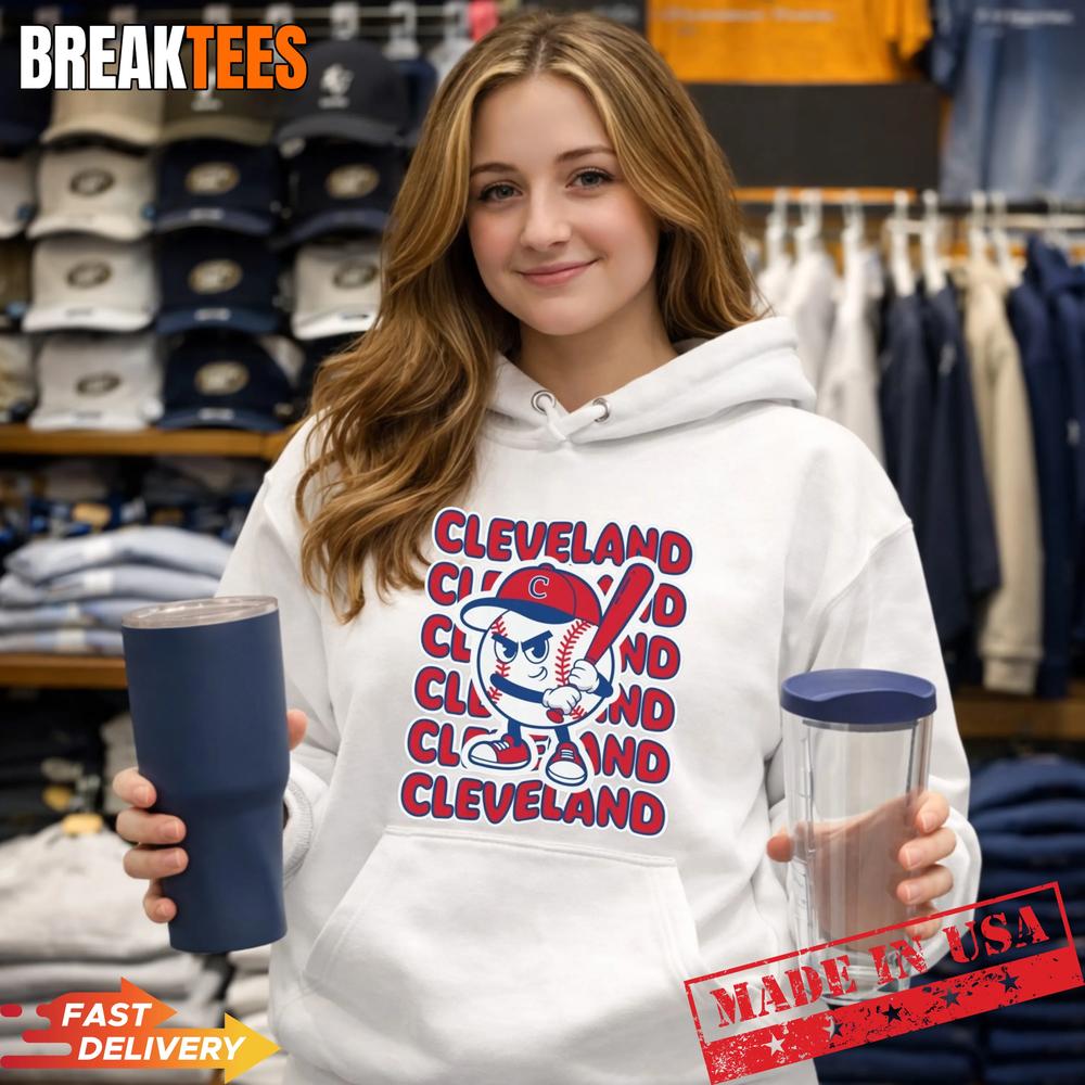 Cleveland Baseball T-Shirt Retro Mascot Tee