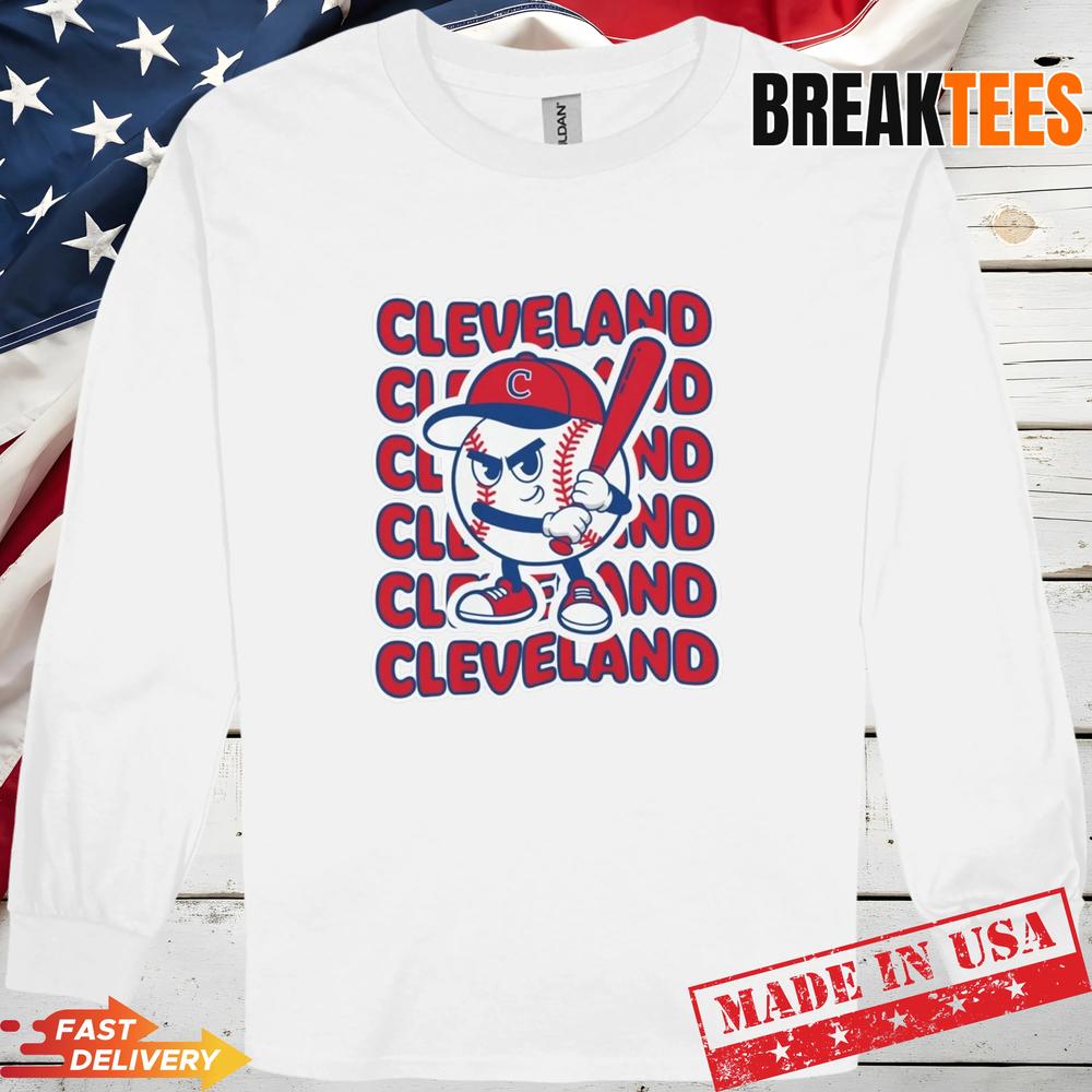 Cleveland Baseball T-Shirt Retro Mascot Tee