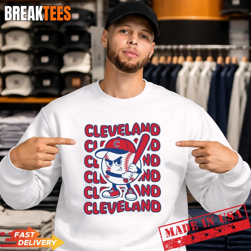 Cleveland Baseball T-Shirt Retro Mascot Tee