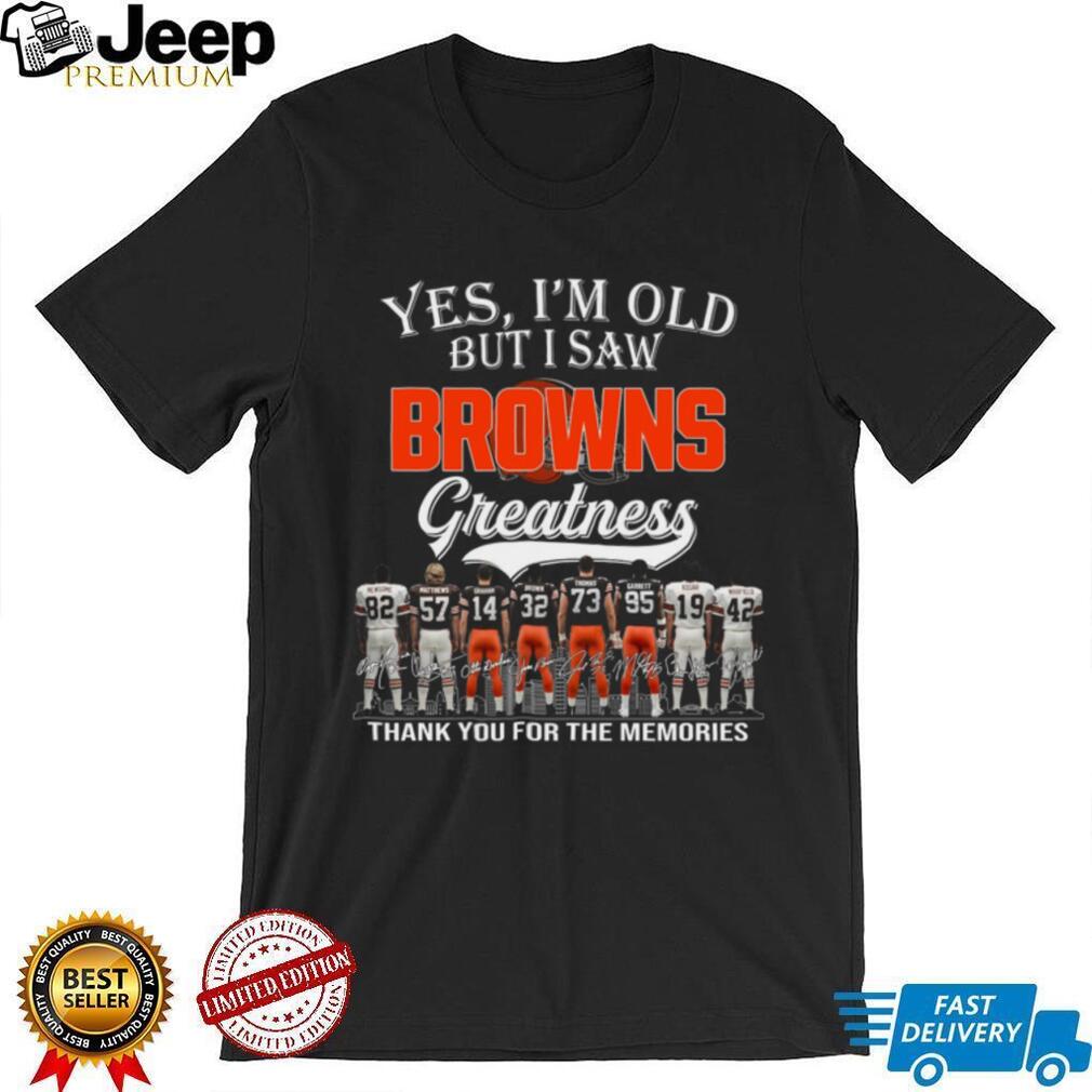 Cleveland Browns Football Team Legends Retro Style Greatness Gift For Loyal Fans Shirt