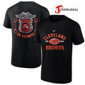 Cleveland Browns law enforcement tribute protect and serve logo shirt