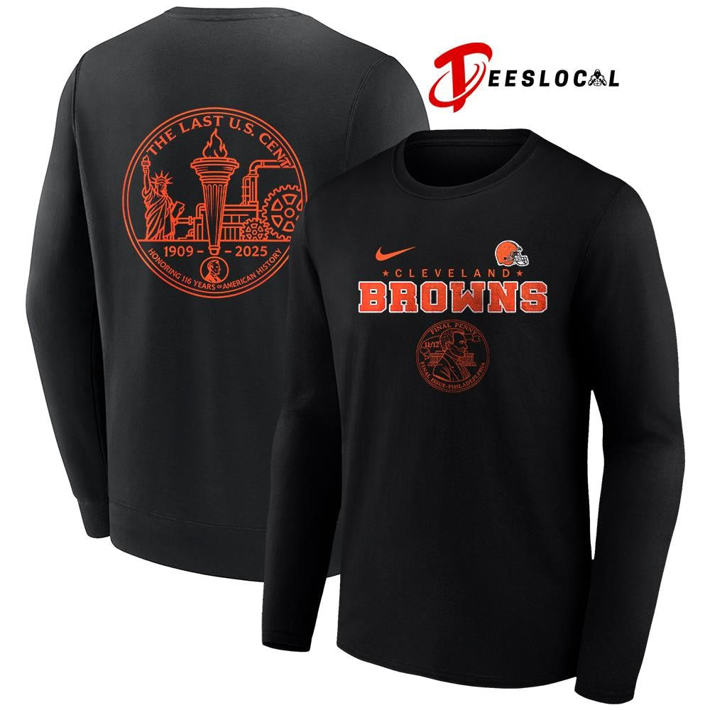 Cleveland Browns the last US cent honoring 116 years of America history shirt