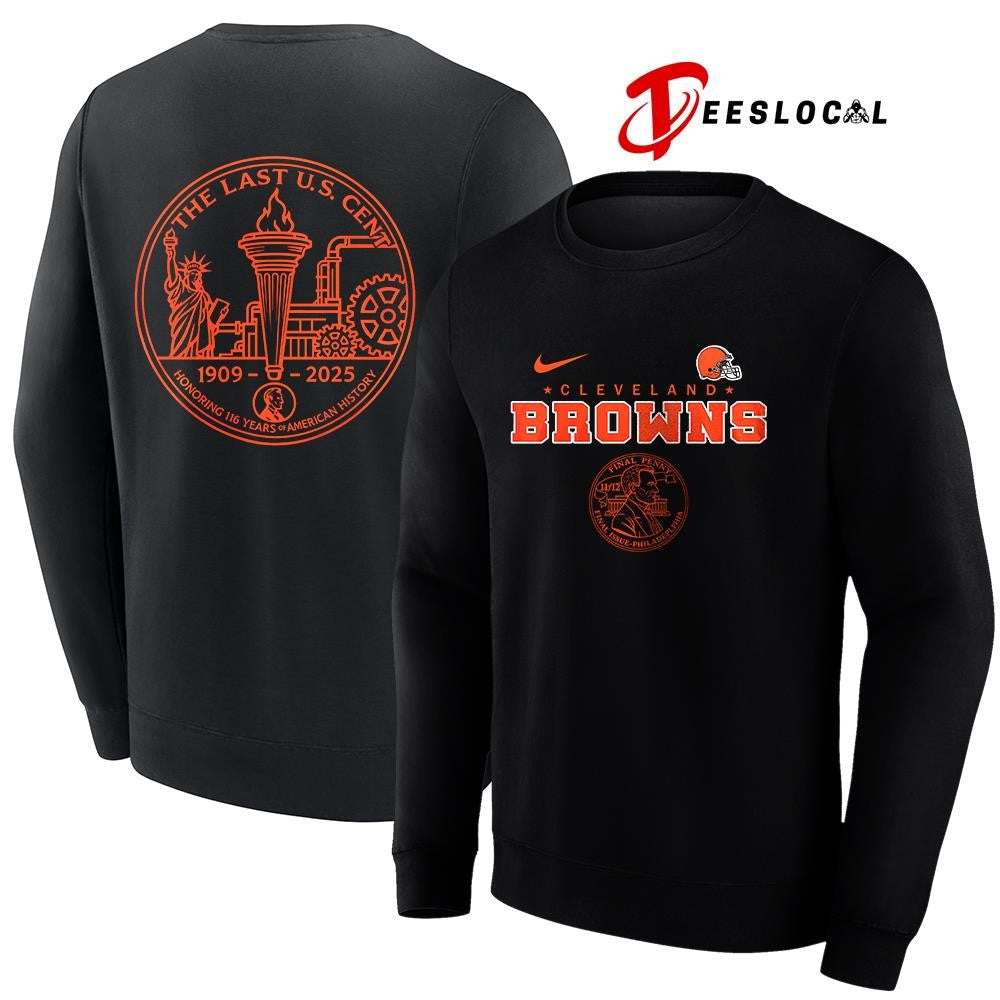 Cleveland Browns the last US cent honoring 116 years of America history shirt