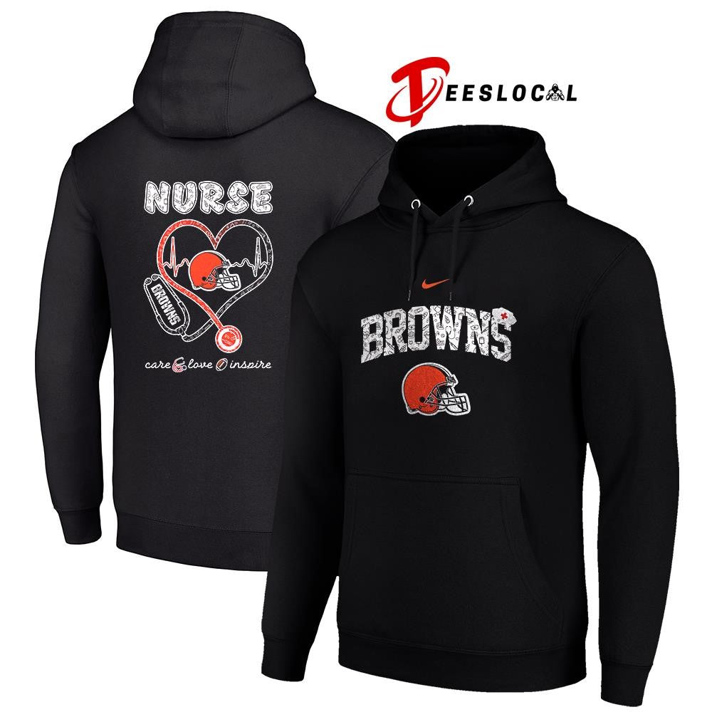 Cleveland Browns x Nurse care love inspire logo shirt