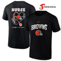 Cleveland Browns x Nurse care love inspire logo shirt