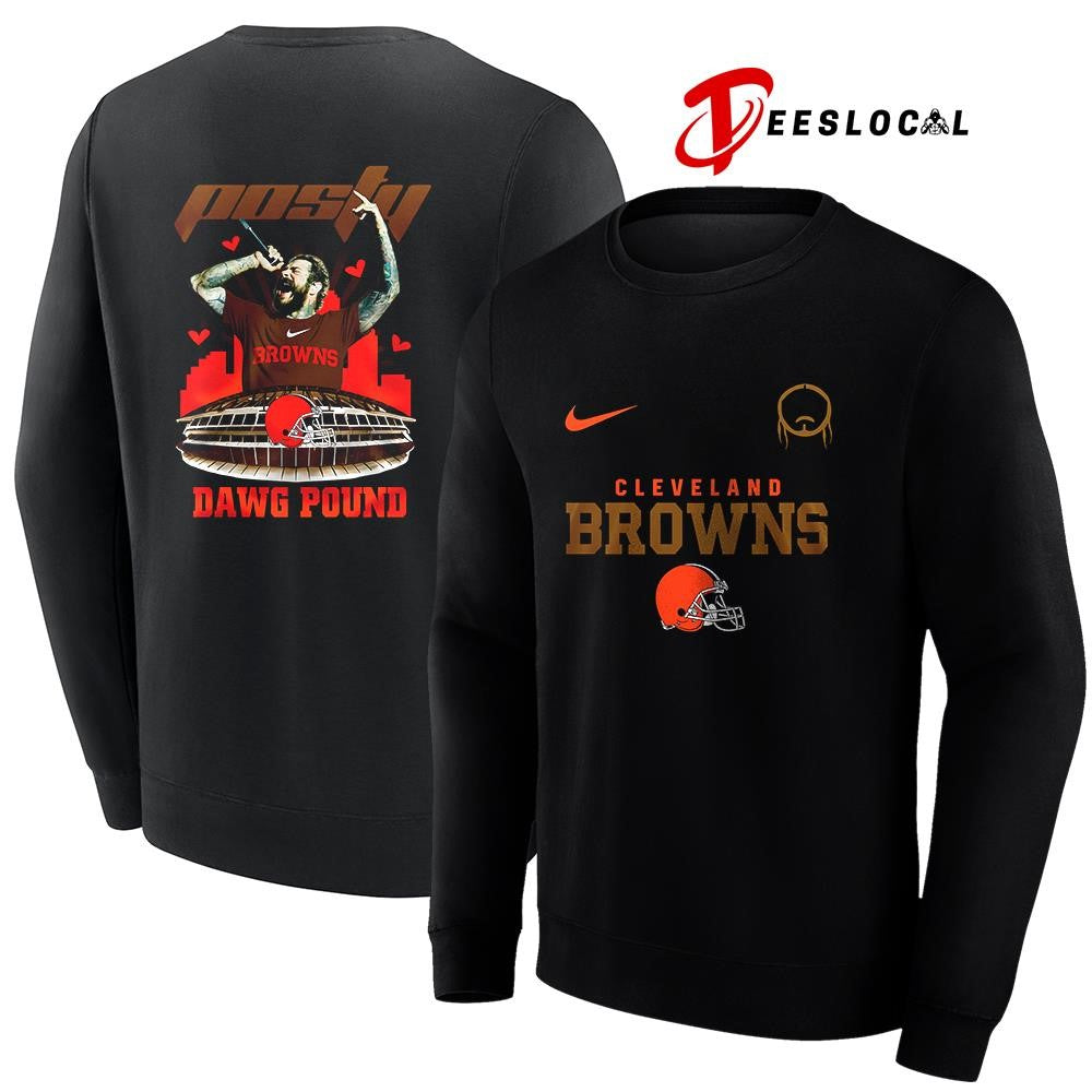 Cleveland Browns x Post Malone Posty stadium shirt