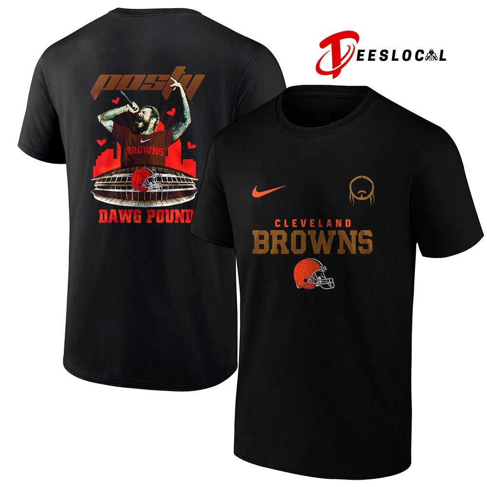 Cleveland Browns x Post Malone Posty stadium shirt