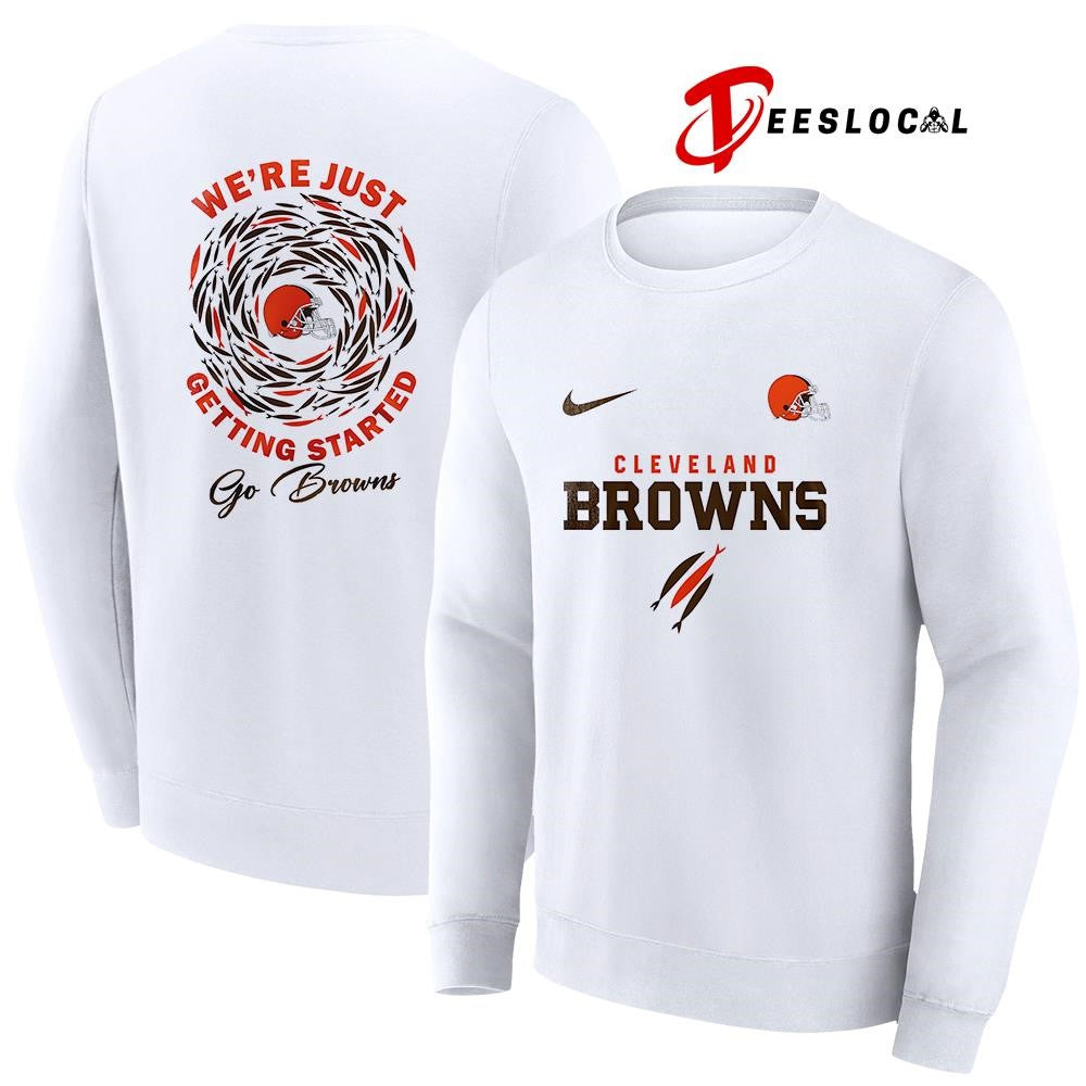 Cleveland Browns x The Chosen we’re just getting started logo shirt