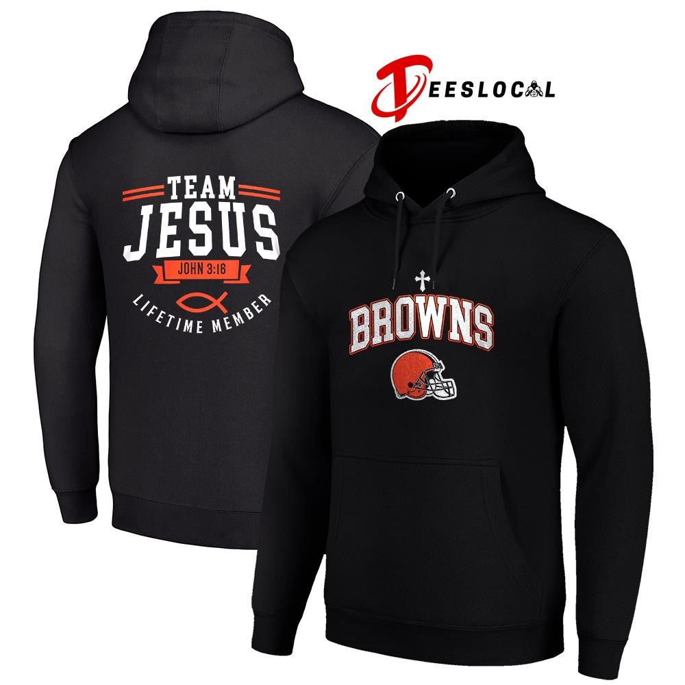 Cleveland Browns x team Jesus lifetime member John 3 16 logo shirt