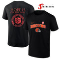 Cleveland Browns x the Salvation army hope is on the way emergency diaster services logo shirt