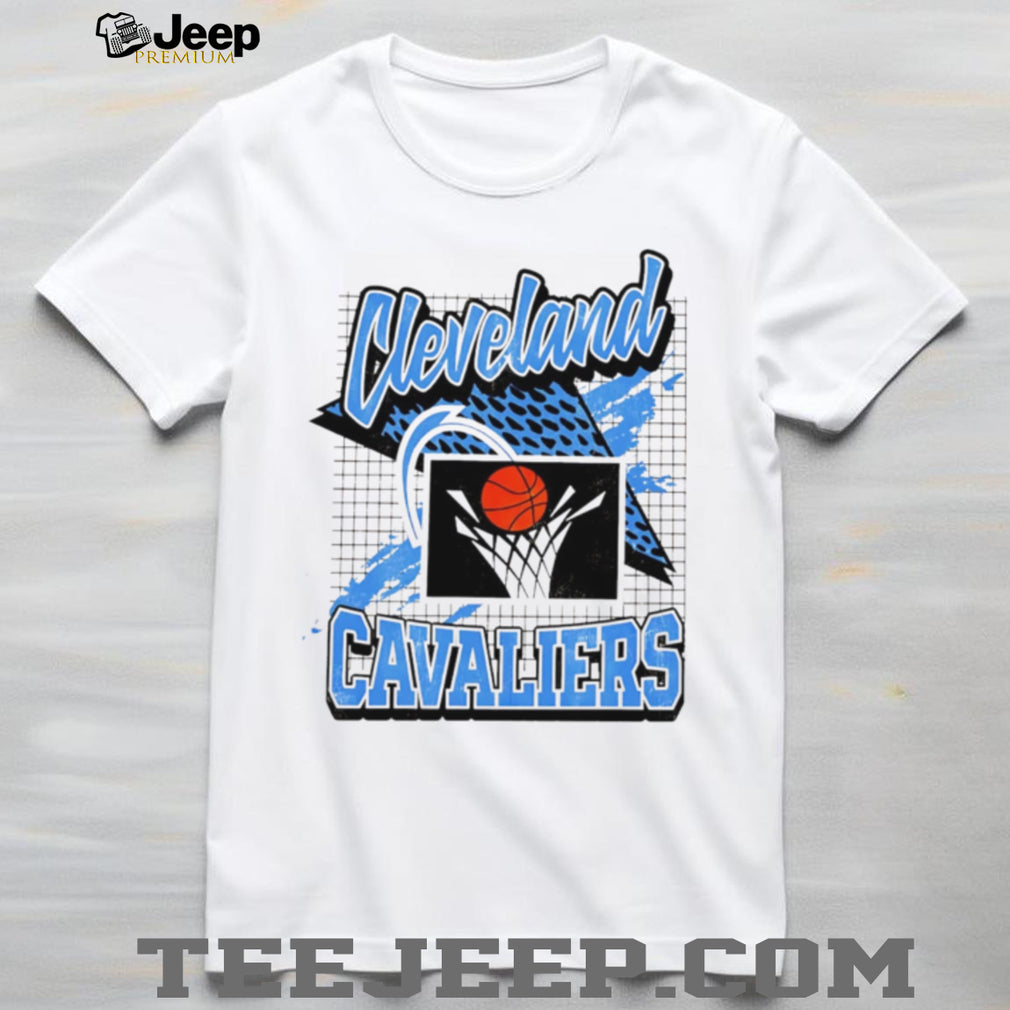 Cleveland Cavaliers Retro 90s Basketball Geometric Grid T Shirt