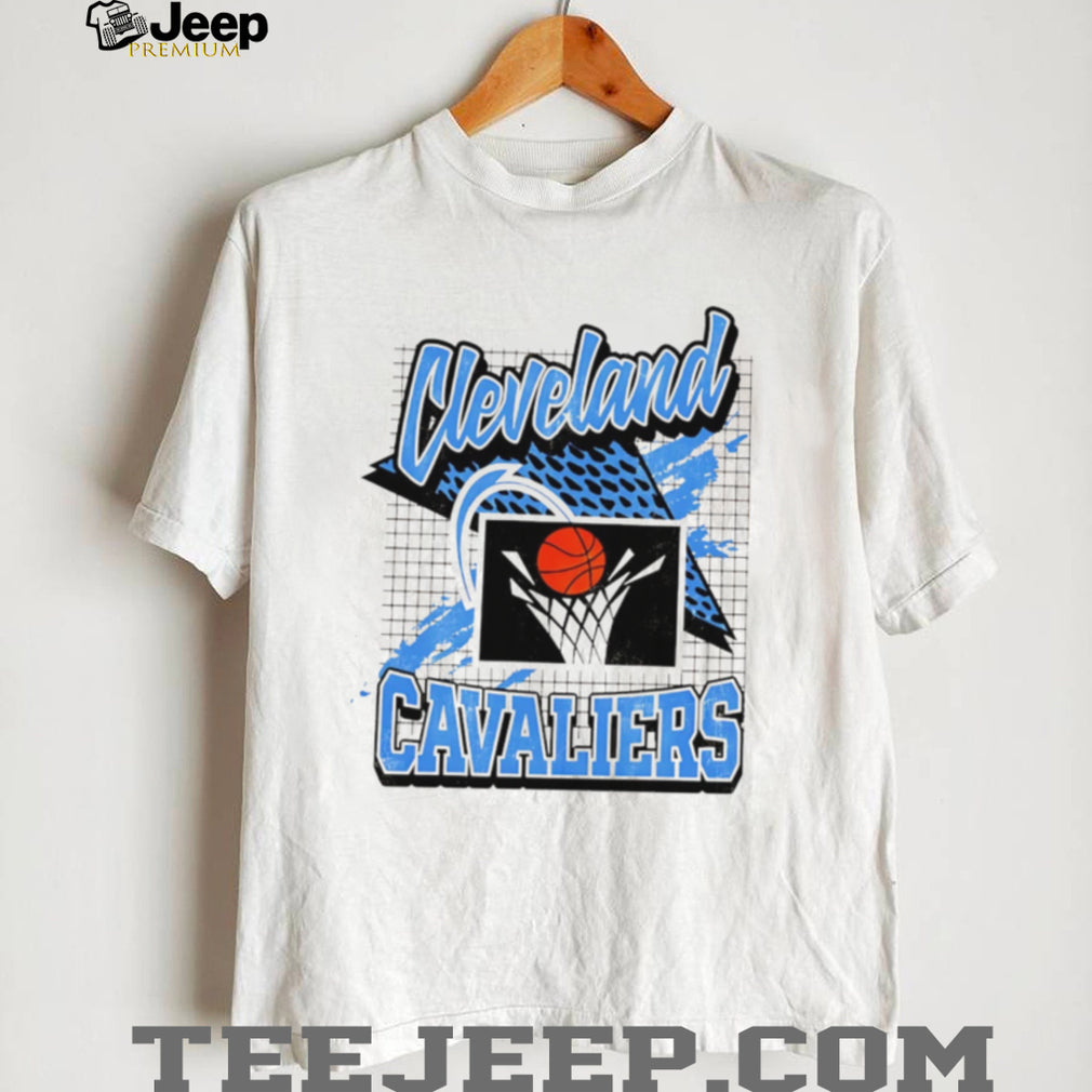 Cleveland Cavaliers Retro 90s Basketball Geometric Grid T Shirt