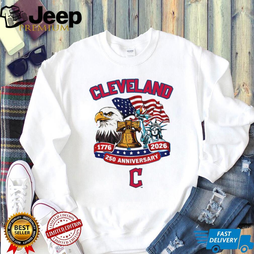 Cleveland Guardians 250th Anniversary 1776 2026 Patriotic Baseball Jersey T Shirt