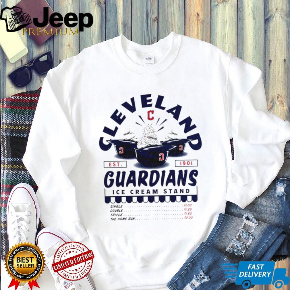 Cleveland Guardians Ice Cream Stand Baseball Fan T Shirt