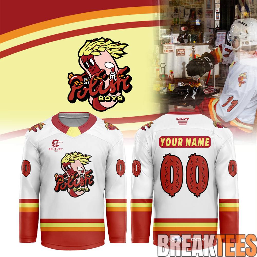 Cleveland Monsters Polish Boys Night Custom Hockey Jersey