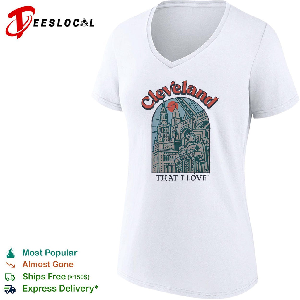 Cleveland That I Love city arch illustration art shirt