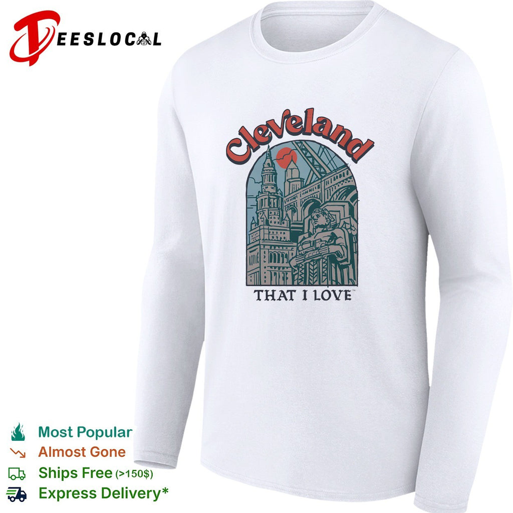 Cleveland That I Love city arch illustration art shirt
