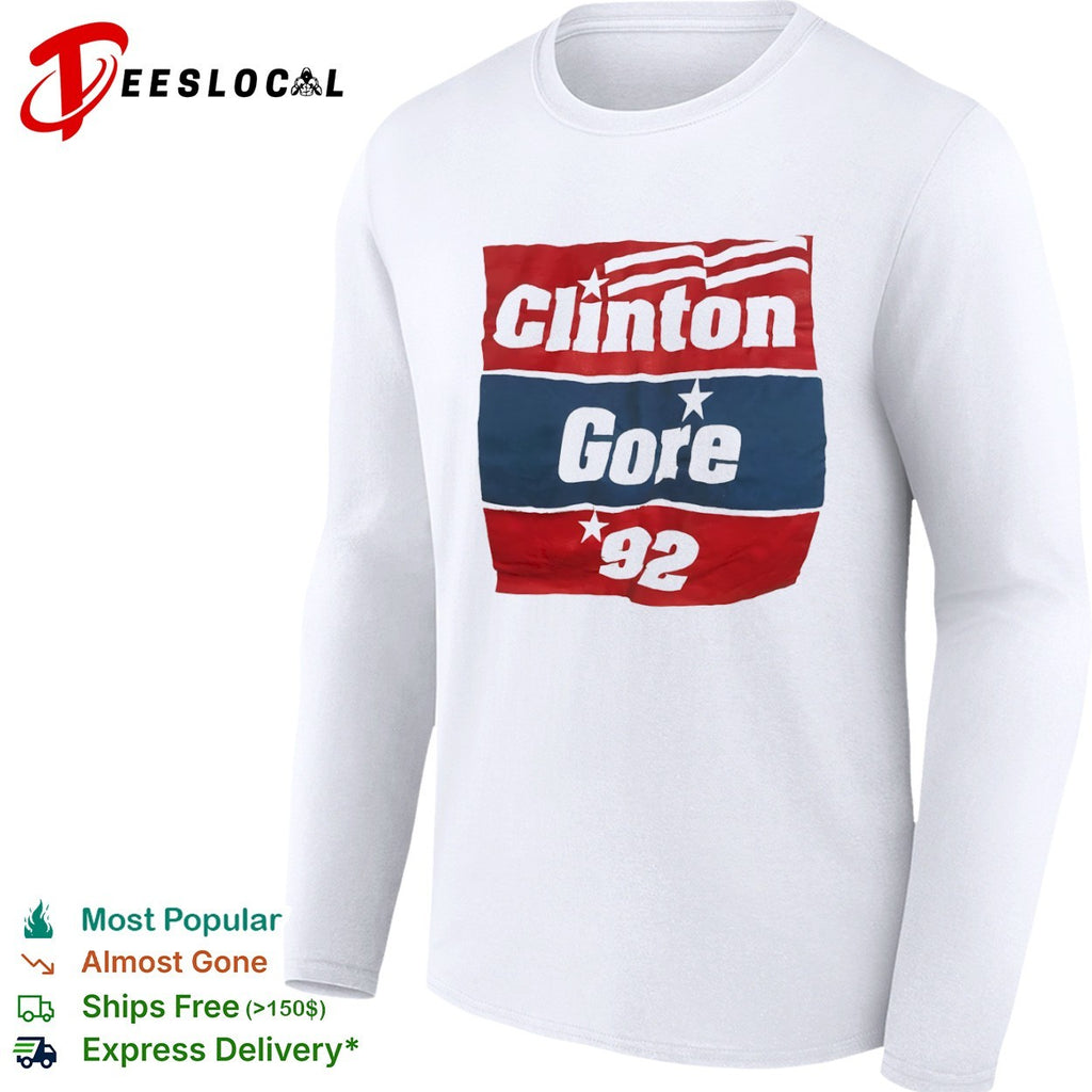 Clinton Gore 92 Election Products Landmark Products Corp Campaign Politics shirt