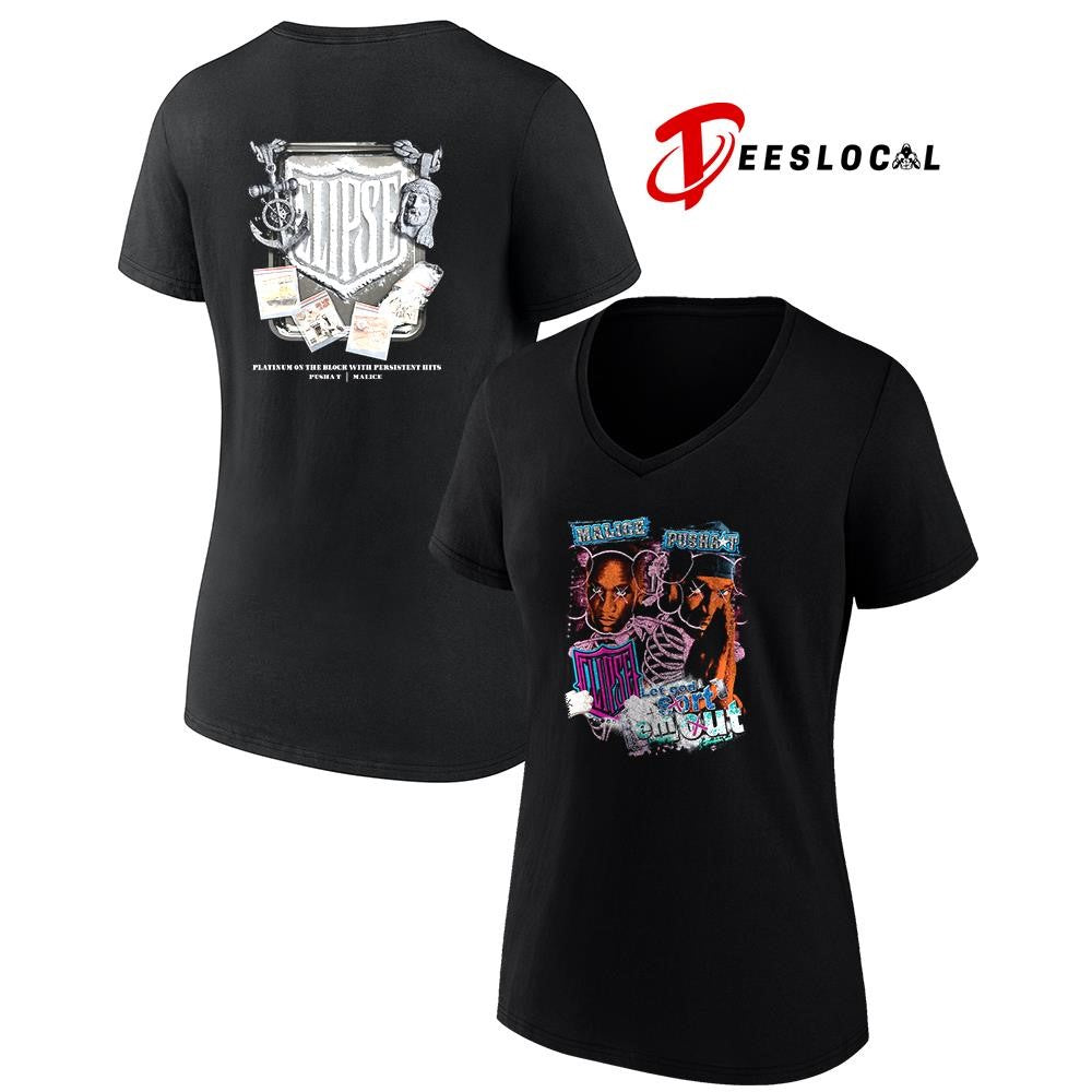 Clipse x Malice Pushat let God sort em out platinum on the block shirt